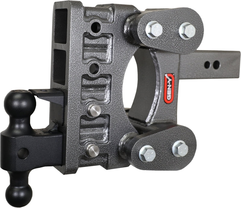 Gen-Y The Boss Torsion-Flex 2.5in Shank 6in Drop 3.5K Hitch w/GH-0161 Dual-Ball/Pintle Lock Hitch Receivers GEN-Y Hitch