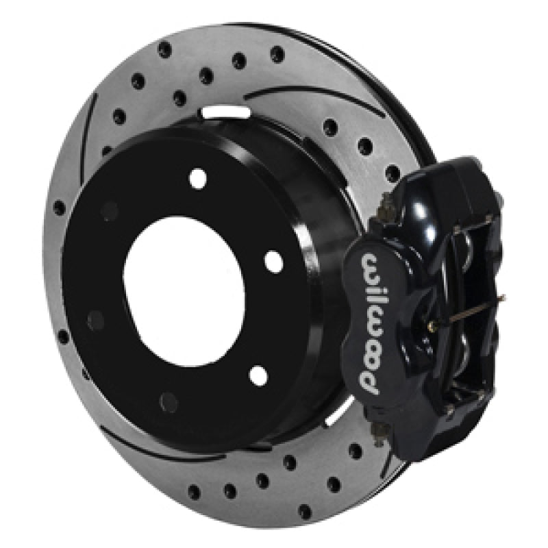 Wilwood 63-87 C10/C15 Dynalite BLK Calipers 12.19in x .81in D/S Rotors 6-Lug Rear Disc Brake Kit Big Brake Kits Wilwood
