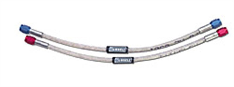 Russell Performance -4 AN 15in 90 Degree to Straight Pre-Made Nitrous and Fuel Line Fuel Lines Russell
