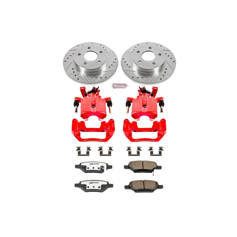 Power Stop 05-07 Chevrolet Cobalt Rear Z26 Street Warrior Brake Kit w/Calipers Brake Kits - Performance D&S PowerStop
