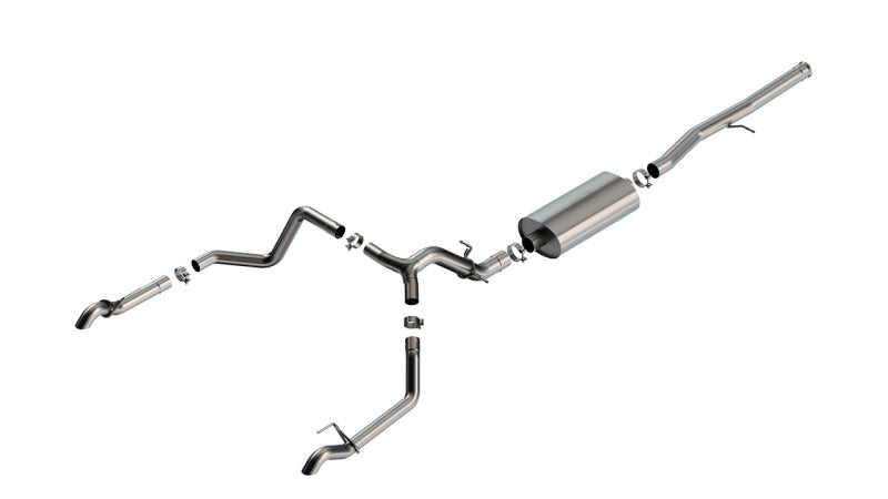Borla 22-23 Chevrolet Silverado 1500 ZR2 &amp; AT4X 6.2L CC SB 147.5in WB Touring Cat-Back Catback Borla