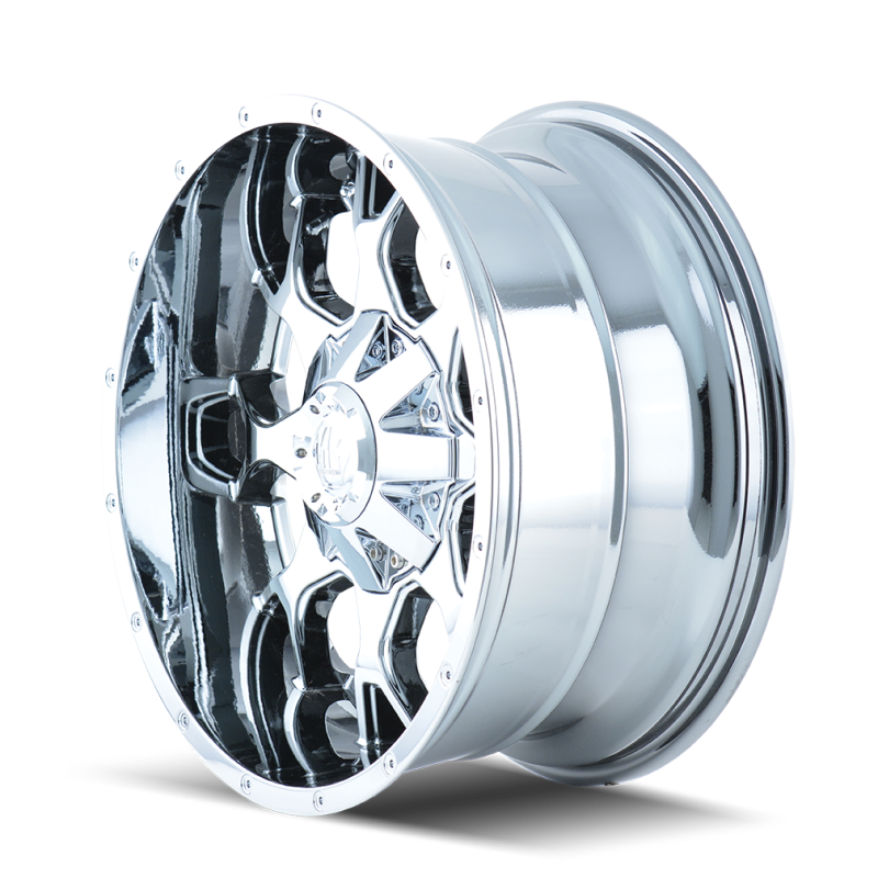 Mayhem 8015 Warrior 20x9 / 8x180 BP / 18mm Offset / 124.1mm Hub Chrome Wheel Wheels - Cast Mayhem