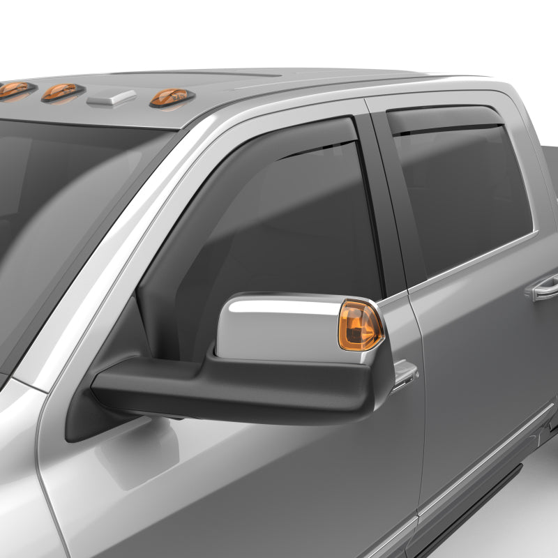 EGR 19-23 Ram 2500/3500 In-Channel Window Visors Front/Rear Set Matte Black Crew Cab Wind Deflectors EGR