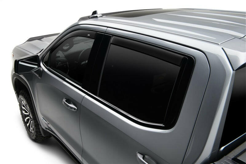 AVS 07-18 Jeep Wrangler Unlimited Ventvisor Low Profile Window Deflectors 4pc - Matte Black Wind Deflectors AVS