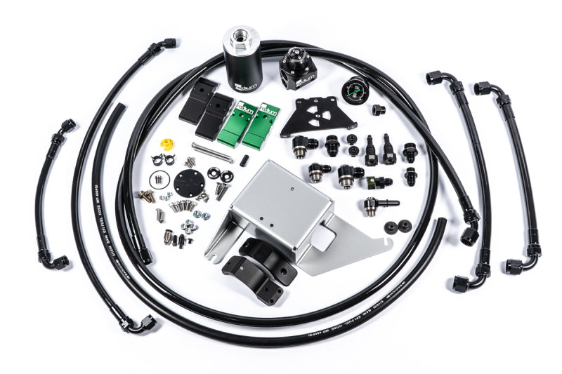 Radium Engineering 15-17 Ford Mustang Fuel Hanger Plumbing Kit - Stainless Filter Fuel Pump Hangers Radium Engineering