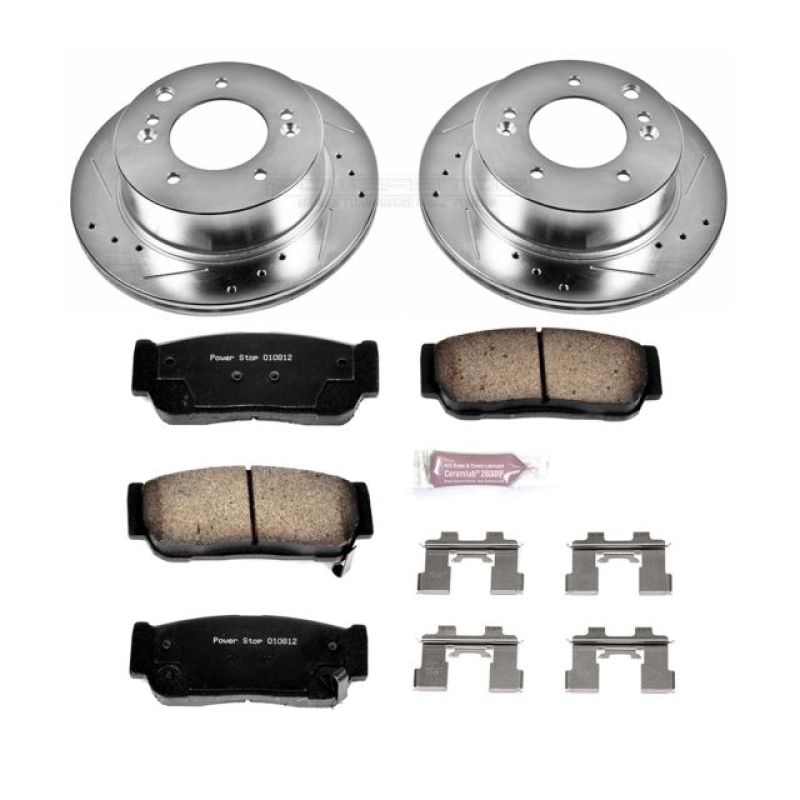 Power Stop 03-06 Kia Sorento Rear Z23 Evolution Sport Brake Kit Brake Kits - Performance D&S PowerStop