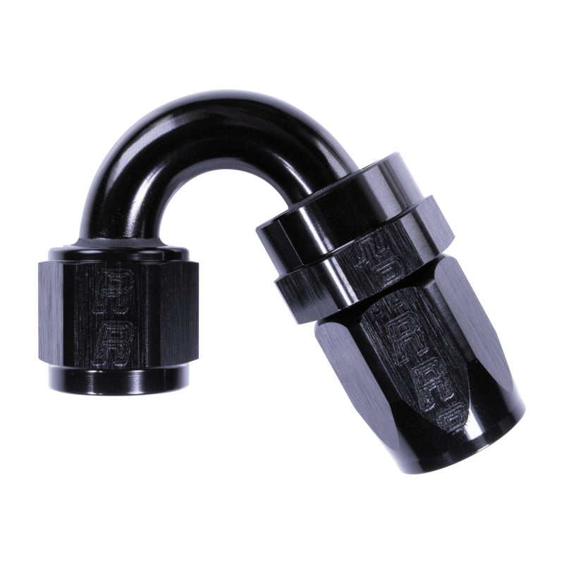 Russell 8AN ProClassic 150 Degree Hose End - Black Fittings Russell