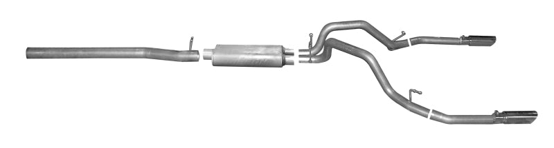 Gibson 14-19 Cadillac Escalade Base 6.2L 3.5in/2.25in Cat-Back Dual Split Exhaust - Stainless Catback Gibson