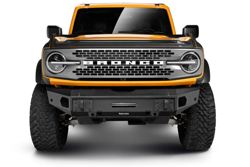Go Rhino 21-26 Ford Bronco (Excl. LED Fog Lights) Trailline Front Full Width Bumper - Tex. Blk Bumpers - Steel Go Rhino