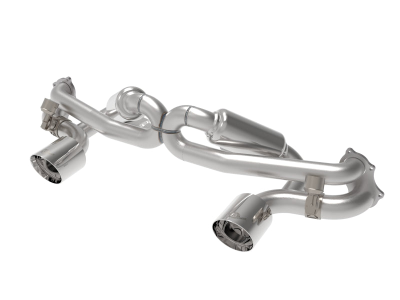 aFe MACHForce XP 2.25in-2.5in 304SS Exhaust Cat-Back 20-22 Porsche Cayman GT4 (718) - Polished Tips Catback aFe