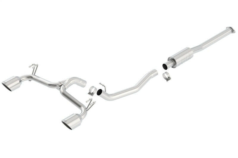 Borla 09-15 Mitsubishi Lancer Ralliart 2.0L 4cyl MT 6spd AWD Catback Exhaust Catback Borla