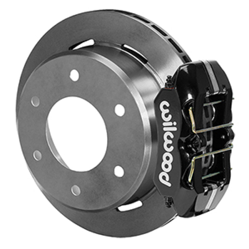 Wilwood 63-87 C10/C15 DynaPro FDPLP Black Calipers 11in x .81in Rotors 6-Lug Rear Disc Brake Kit Big Brake Kits Wilwood