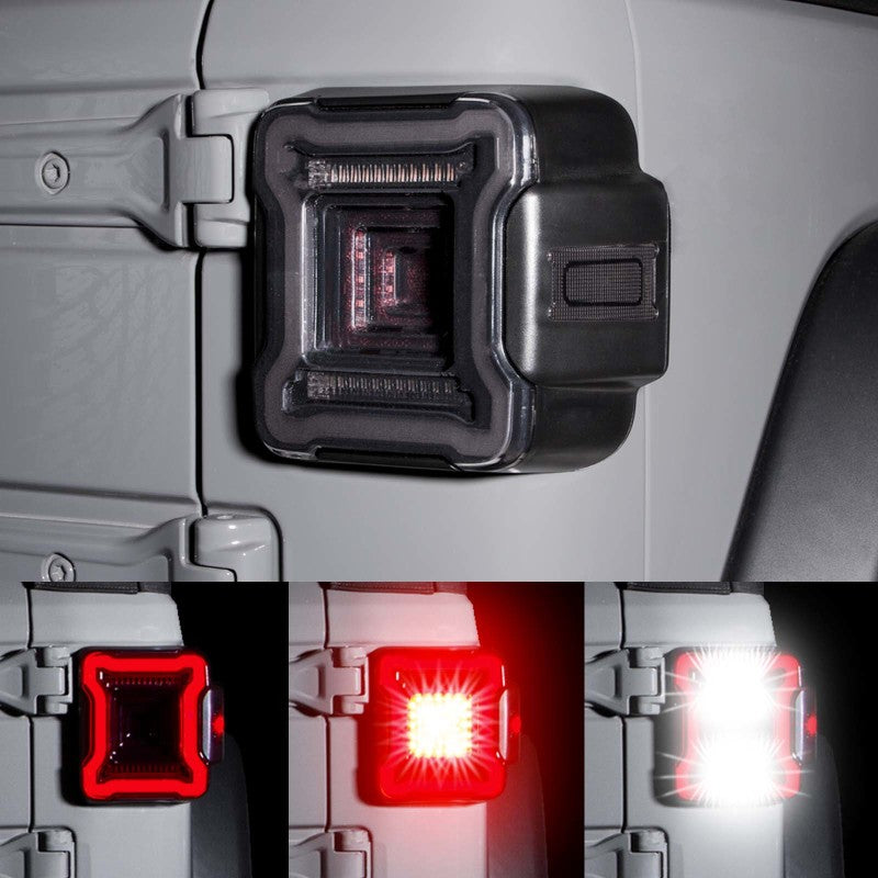 XK Glow Jeep JL LED Taillight w/ Smoked Lens Light Accessories and Wiring XKGLOW