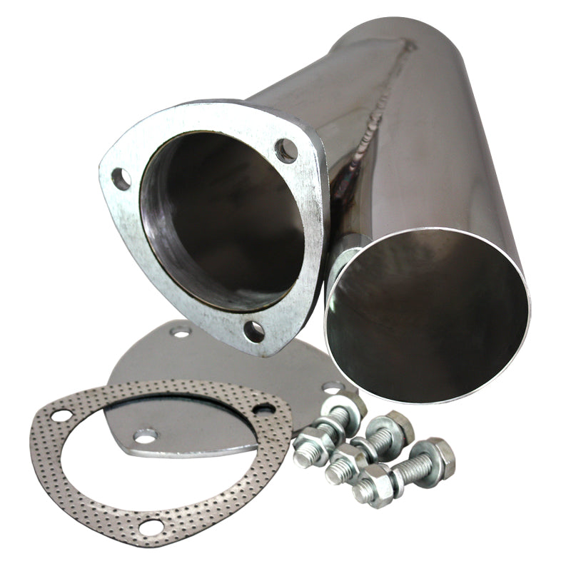 QTP 3.5in Weld-On QTEC Exhaust Cutout Y-Pipe Y Pipes QTP