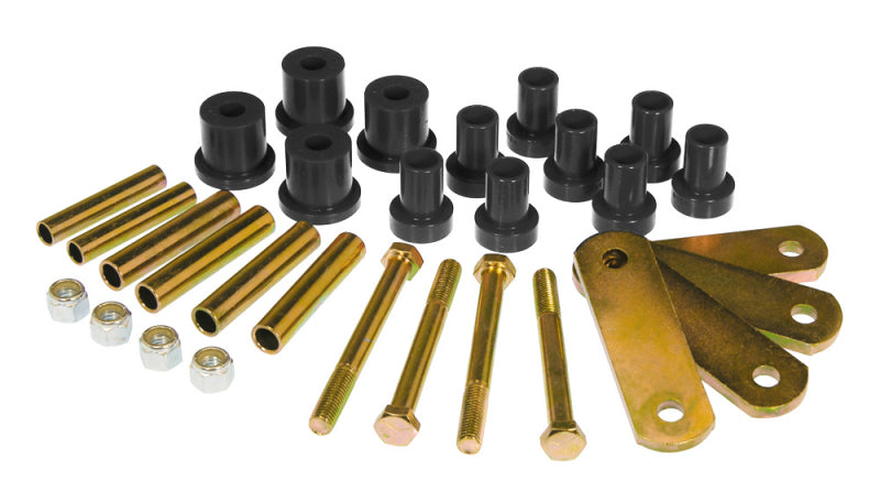 Prothane 63-72 Chrysler A Body HD Spring & Shackles Bushings - Black Bushing Kits Prothane