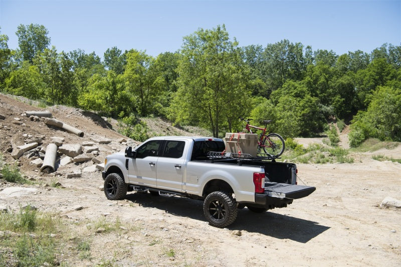 N-Fab Podium LG 99-16 Ford F-250/350 Super Duty Crew Cab - Tex. Black - 3in Side Steps N-Fab