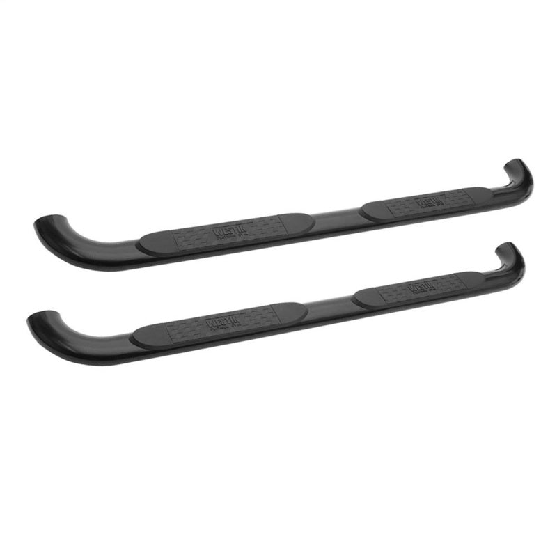 Westin 2003-2013 Chevrolet/GMC Avalanche 1500 w/out cladding Platinum 4 Oval Nerf Step Bars - Black Nerf Bars Westin