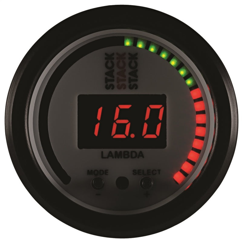 Autometer Stack 52mm Pro-Control Wideband Air/Fuel Ratio (Lambda) Gauge - White Gauges AutoMeter