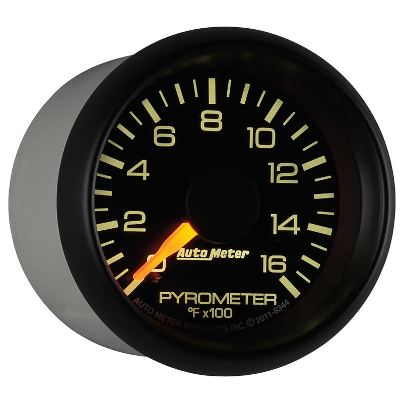 Autometer Factory Match GM 2-1/16in 1600 Degree Electric Pyrometer (EGT) Gauge Gauges AutoMeter