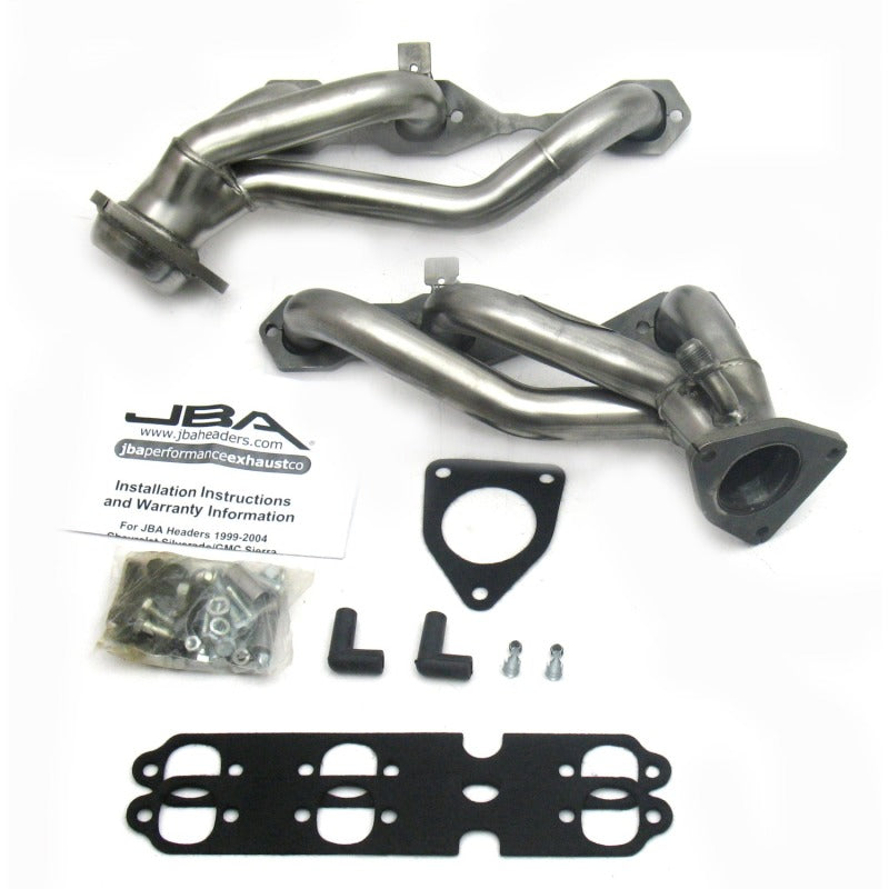 JBA 99-02 GM Truck 4.3L V6 w/o A.I.R. Injection 1-1/2in Primary Raw 409SS Cat4Ward Header Headers & Manifolds JBA