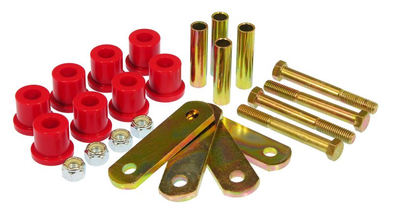 Prothane 64-73 Ford Mustang Rear HD Shackle Kit - Red Bushing Kits Prothane