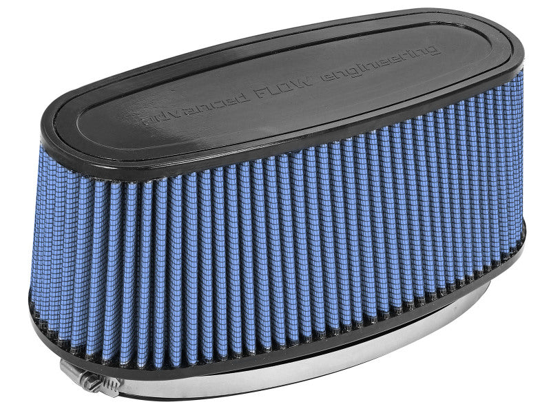aFe Magnum FORCE Intake Rplcmnt Air Filter (11-3/8x4)IN F x(14x5-1/2)IN B x(12x3-1/2)IN T x 5 IN H Air Filters - Universal Fit aFe