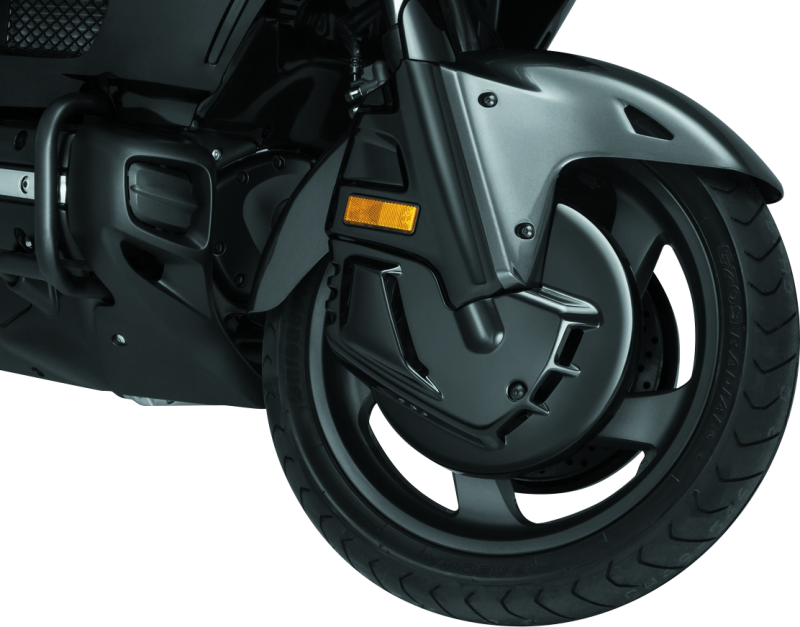 Kuryakyn Brake Rotor Cover Honda 01-17 GL1800 Gloss Black Brake Hardware Kuryakyn