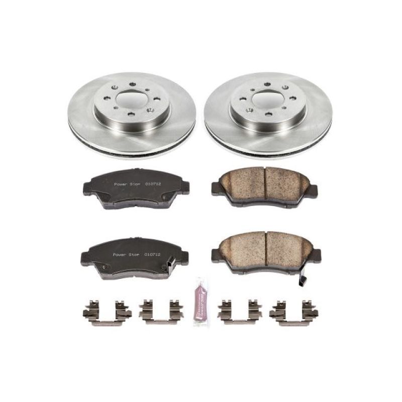 Power Stop 93-95 Honda Civic Front Autospecialty Brake Kit Brake Kits - OE PowerStop
