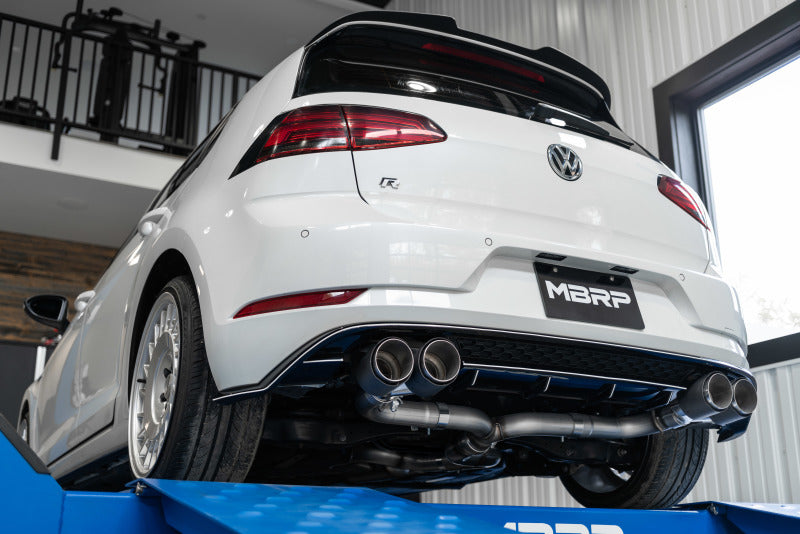 MBRP 15-19 VW Golf R MK7/MK7.5 3in T304 Cat Back Exhaust w/ Carbon Fiber Tips Catback MBRP