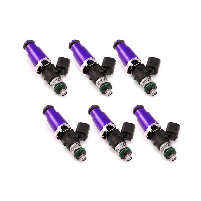 Injector Dynamics 1750-XDS - Audi/VW VR6 Models 12V Inj (Set of 6) 14mm Grey Adap Top and Sil Bot Fuel Injector Sets - 6Cyl Injector Dynamics