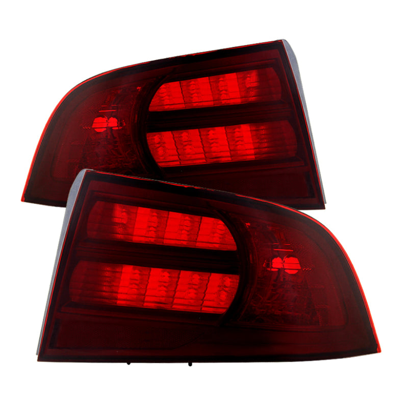 xTune Acura Tl 04-08 OEM Style Tail Lights Red Smoked ALT-JH-ATL04-OE-RSM Tail Lights SPYDER
