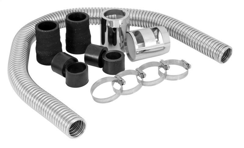 Spectre Magna Kool Radiator Hose Kit 30in W/Chrome End Covers Hoses Spectre