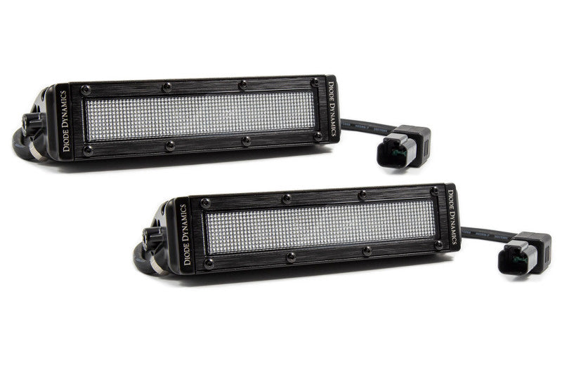 Diode Dynamics 6 In LED Light Bar Single Row Straight SS6 - White Flood Light Bar (Pair) Light Bars & Cubes Diode Dynamics