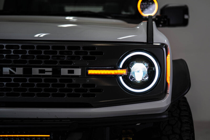 DV8 Offroad 2021-2025 Ford Bronco Black Headlights Headlights DV8 Offroad