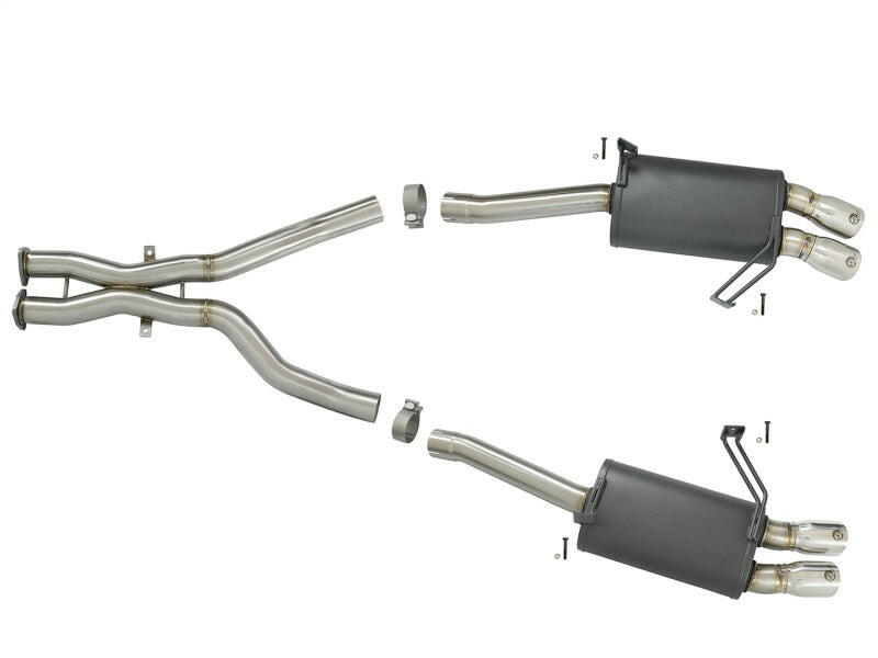 aFe MACH Force-Xp 2-1/2in 304 SS Cat-Back Exhaust w/Polished Tips 05-08 BMW Z4 M Coupe (E86) L6 3.2L Catback aFe
