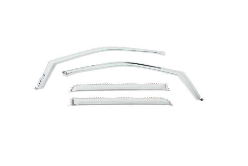 Putco 17-20 Ford SuperDuty - Crew Cab (Set of 4) Element Chrome Window Visors Wind Deflectors Putco