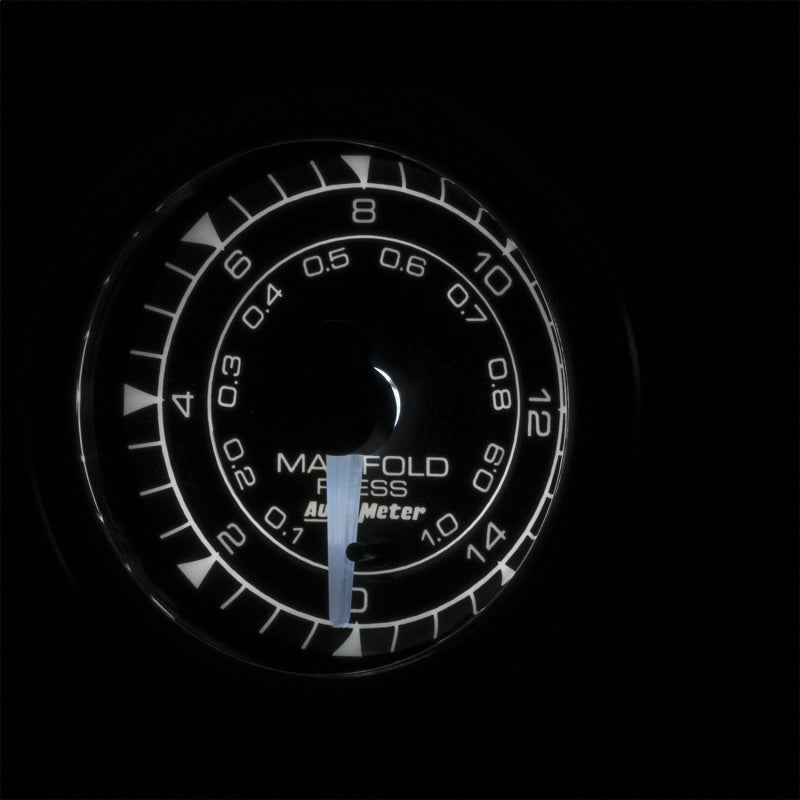 Autometer Chrono 2-1/16in 15PSI Manifold Pressure Gauge Gauges AutoMeter