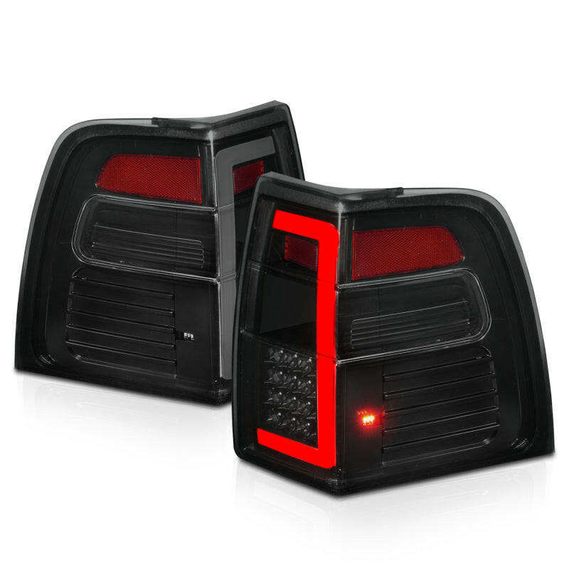 ANZO 07-17 Ford Expedition LED Taillights w/ Light Bar Black Housing Smoke Lens Tail Lights ANZO