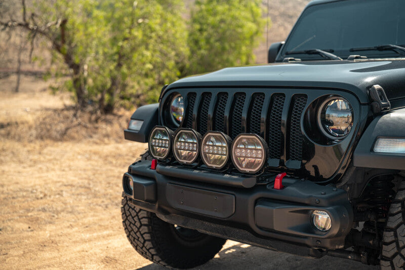 DV8 Offroad 2018-2025 Wrangler JL Push Bar for Mopar Rubicon Steel Bumper Light Bars & Cubes DV8 Offroad