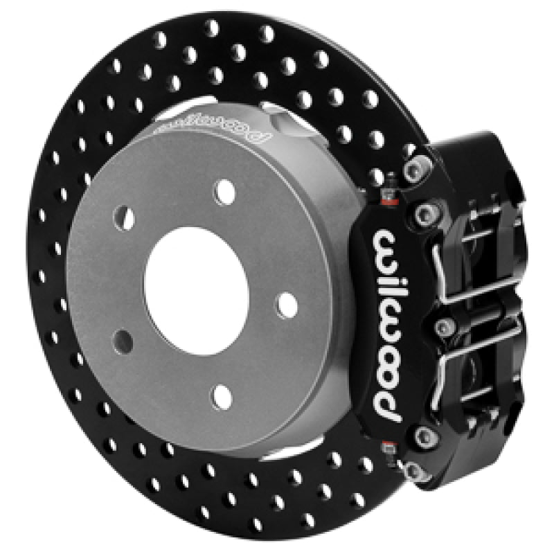 Wilwood 22-23 Polaris RZR Turbo Dynapro 4R Rear Brake Kit w/ 11.25in Drilled Rotors - Black Big Brake Kits Wilwood
