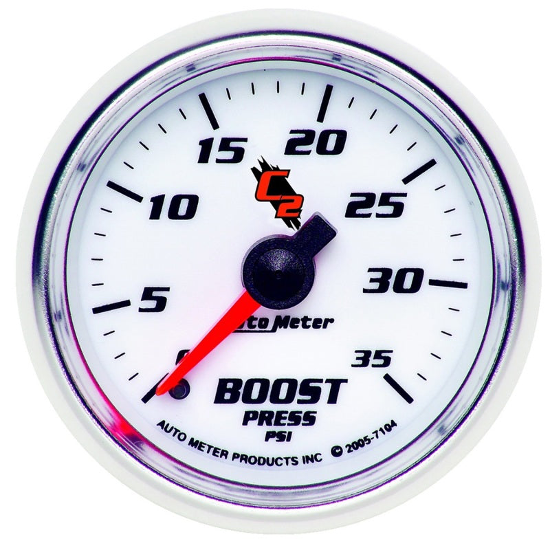 Autometer C2 52mm 0-35 PSI Mechanical Boost Gauge Gauges AutoMeter