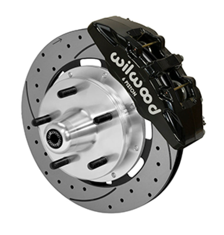 Wilwood Forged Dynapro Big Brake Kit - 5x5 Hub/12.19in Drilled & Slotted Rotor/ Black Caliper- Front Big Brake Kits Wilwood