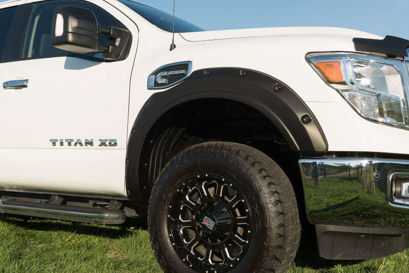 EGR 17-23 Nissan Titan Traditional Bolt-On Look Fender Flareswith Fender Badge Set Of 4 Fender Flares EGR