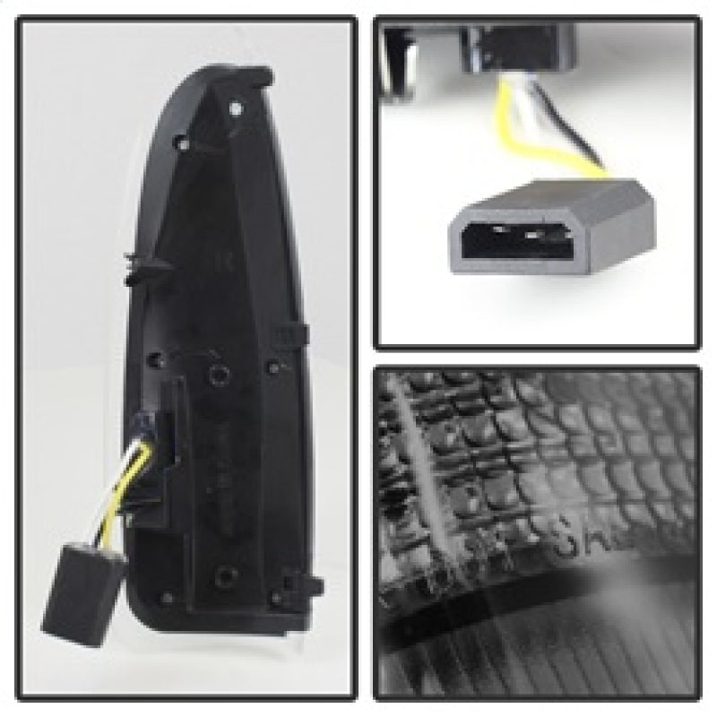 xTune Ford Superduty F250-F650 03-07 Amber LED Mirror Signal Lens - Smoke ACC-LED-FDSD99-MR-SM Side Mirrors SPYDER