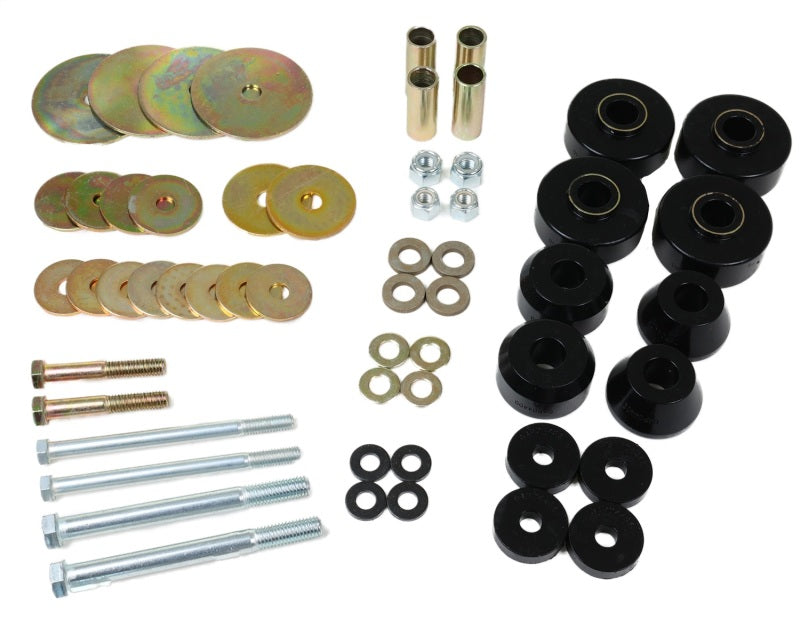 Energy Suspension 67-68 Chevrolet C-10 Pickup Black Body Mount Set Bushing Kits Energy Suspension