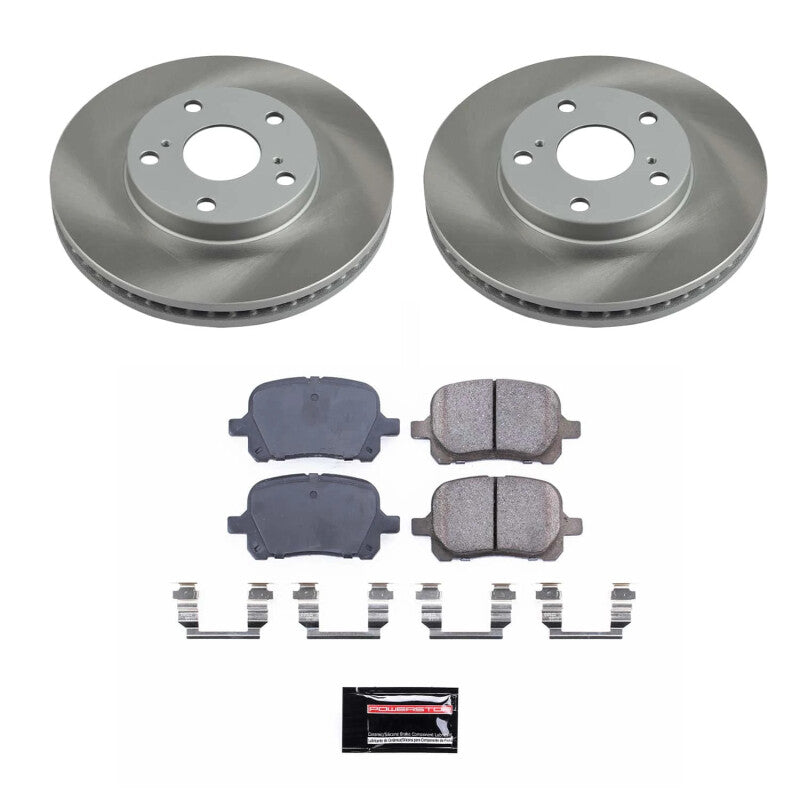 Power Stop 99-03 Toyota Solara Front Semi-Coated Rotor Kit Brake Kits - Performance Blank PowerStop