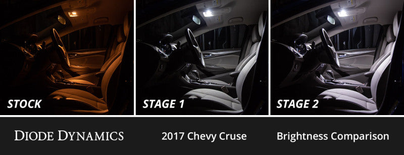 Diode Dynamics 11-15 Chevrolet Cruze Interior LED Kit Cool White Stage 1 Dash & Interior Trim Diode Dynamics