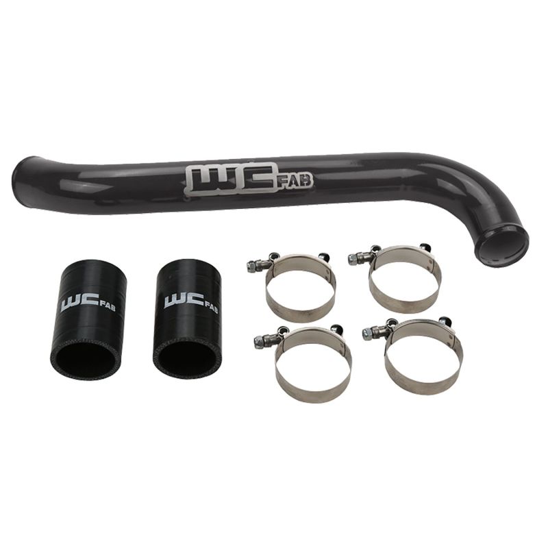 Wehrli 17-19 Chevrolet 6.6L L5P Duramax Upper Coolant Pipe - Bengal Red Radiator Hoses Wehrli