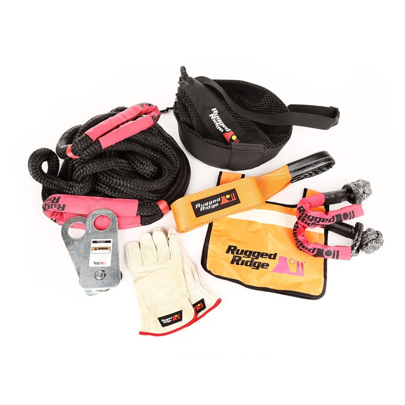 Rugged Ridge Premium Recovery Kit with Mesh Bag Recovery Boards Rugged Ridge