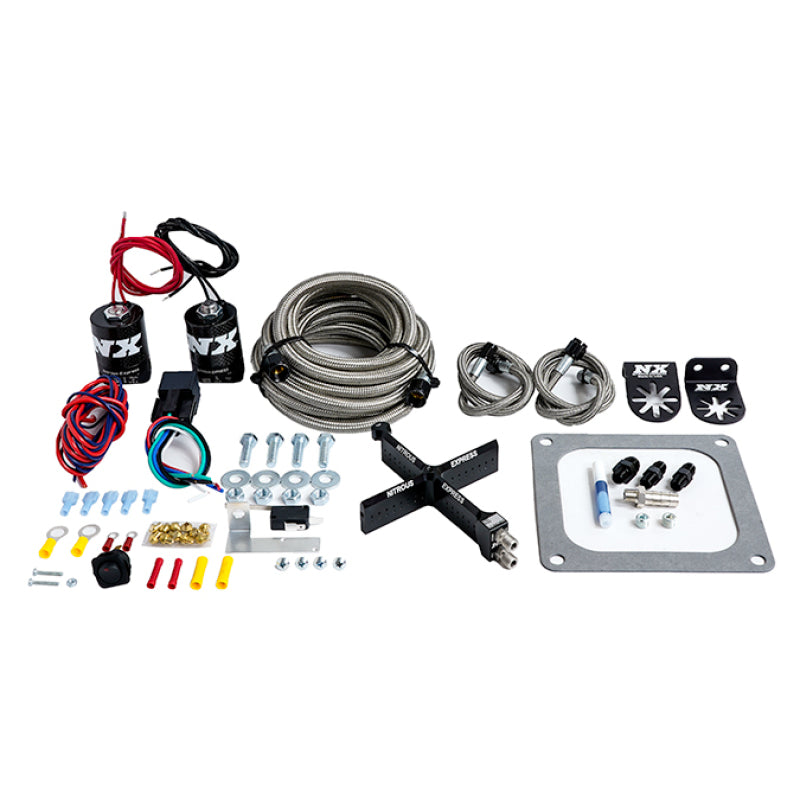 Nitrous Express 4500 Covert Crossbar Plate System Stage 6 50-300HP (w/o Bottle) Nitrous Plates Nitrous Express